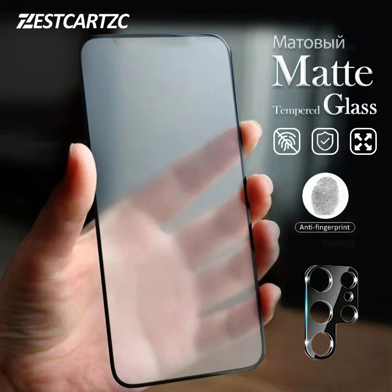 TEMU Protector de Pantalla Mate en 1 + Protector de Lente para Cámara para for Samsung Galaxy S21 5G/S21+/S22 5G/S22+ 5G/S23+/S23/S23 FE/S24/S24