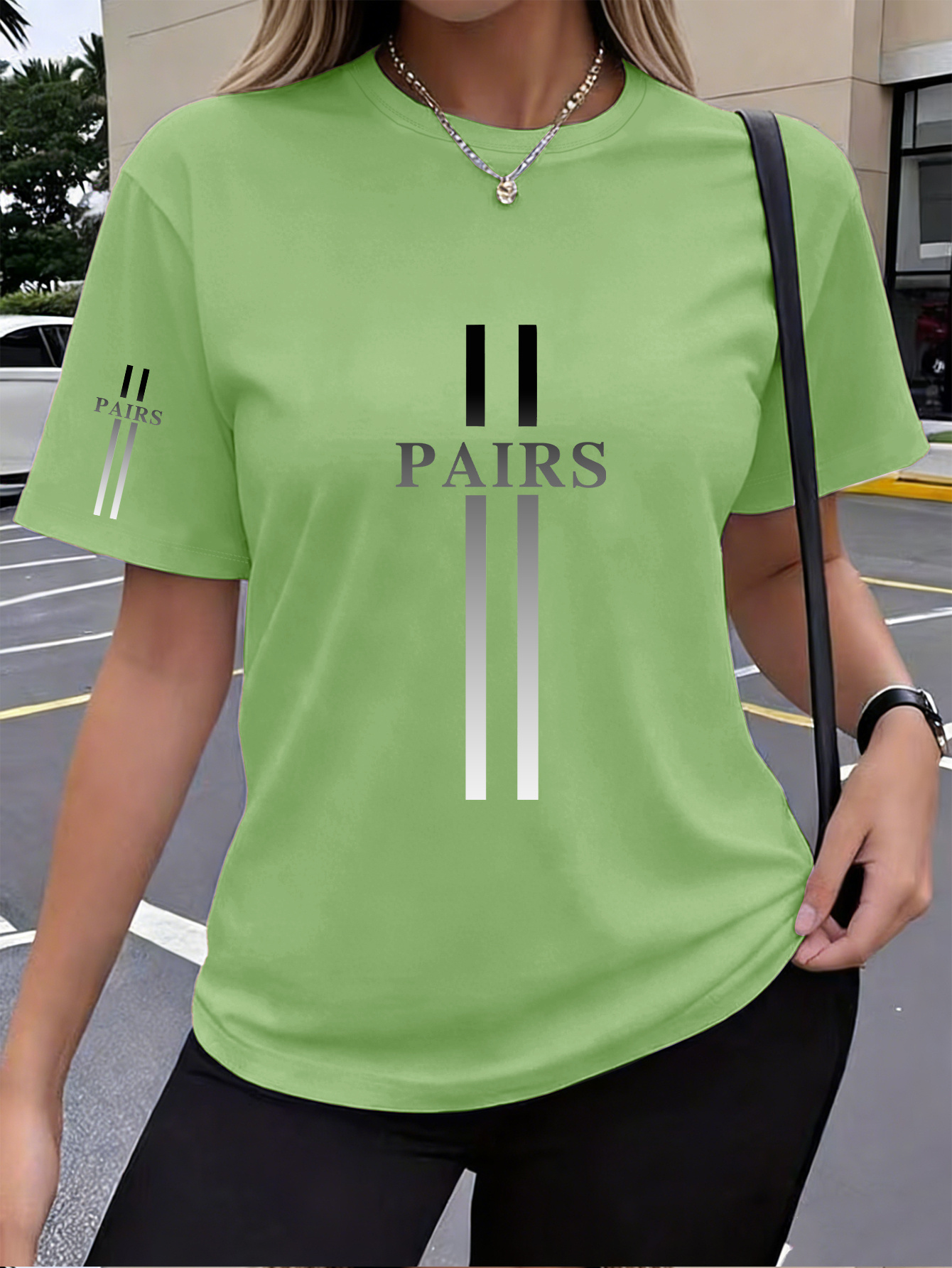 T-Shirt Femme Style Y2K — Imprimé PAIRS 56fd5764e3ca4f248f351a47692f3dba Goods