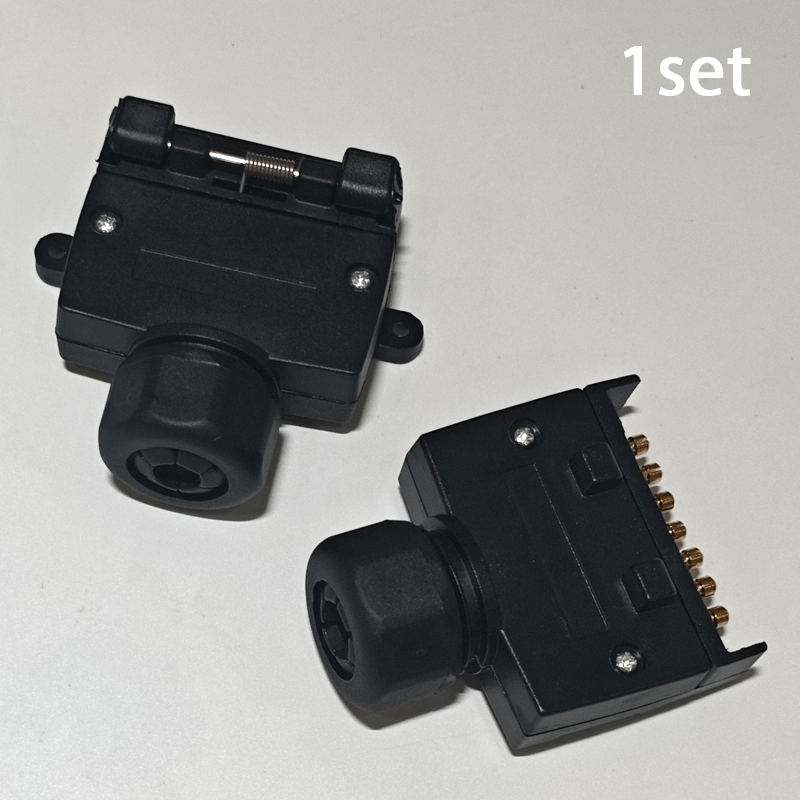 1 set of vehicle trailer adapter   rv trailer connection accessory kit replaceable trailer socket plug connector portable trailer combination kit suitable for connecting rvs sedans semi trailers and off road vehicles