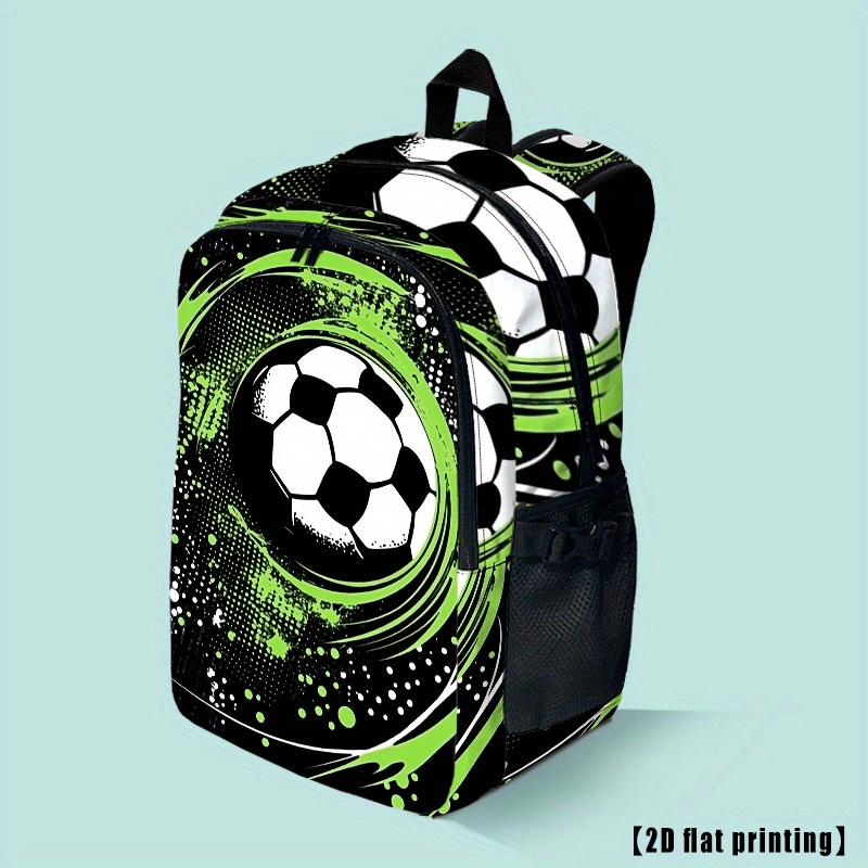 TEMU Football (10) Unisex Outdoor Sports Backpack, A Travel Bag For Couples, Featuring Adjustable Comfortable Shoulder Straps, Suitable For Hiking,