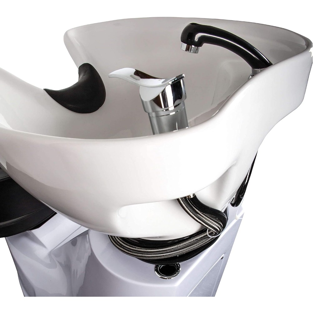 Image of 1pc Shampoo Bowl Faucet With Handheld Shower Head Made Of Durable Alloy Plastic For Hair Washing In Salons And Barber Shops Black 60cm