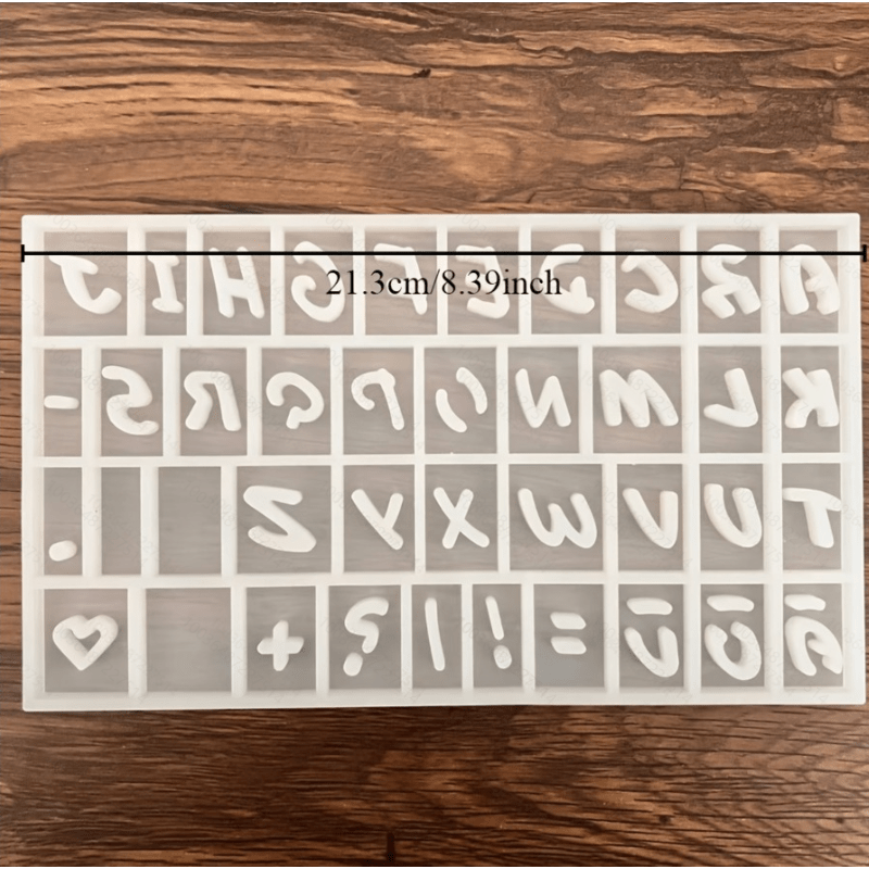 Alphabet And Symbol Silicone Plaster Mold For Candles, Epoxy Resin,, Diy Handmade Hanging Signs, Decorative Ornaments, And Resin Liquid Crafting