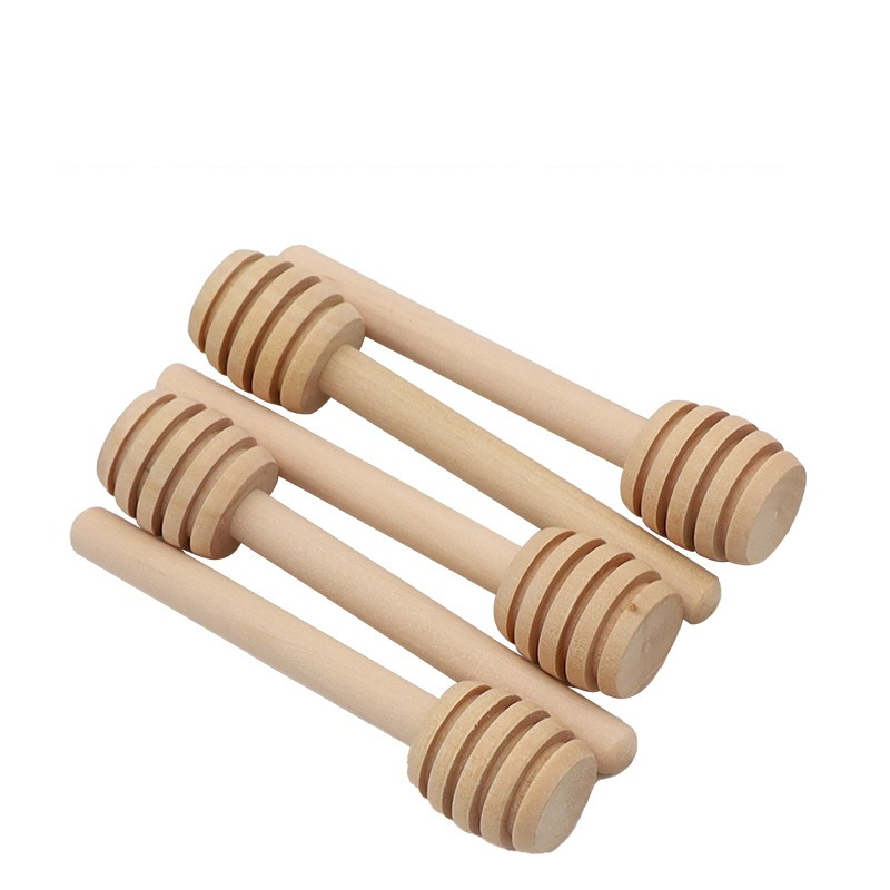 TEMU Lot de 5 petites cuillères à mélanger en bois à manche court - Baguette de mélange polyvalente pour miel, et thé . Outil pratique pour à .