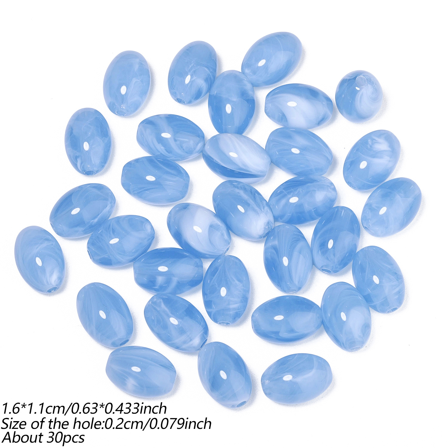 11X16Mm Multi-Color Acrylic Seed Beads for DIY Jewellery Making
