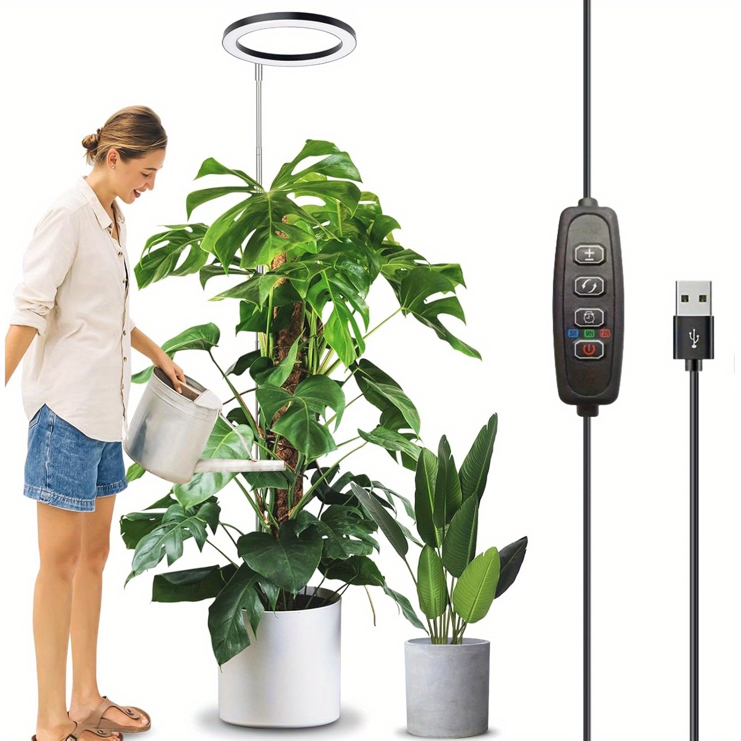 

Led For Plants, 3/9/12h, 10"-65" Height , For