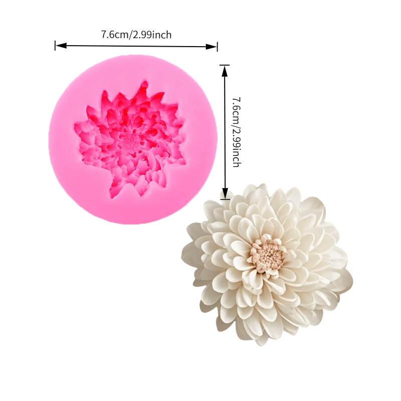 Reusable Silicone 3d Floral Candle Mold With Multi-tier - Irregular Flower Shape Suitable For Diy Wedding, For Candle & Resin Crafting, Compatible For Wax & Resin, Reusable Mold For Beginners &