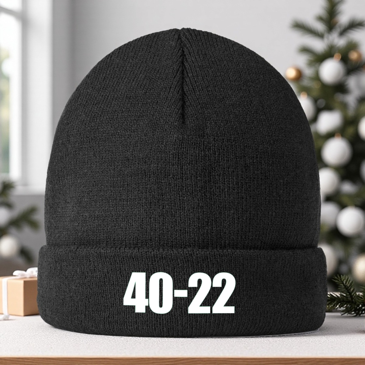 1pc 402Stylish   Beanie - Soft, Breathable & Comfortable Acrylic Knit Hat with 101.6-55.88cm Embroidery, Black,   Sports & Outdoor Activities,   Wear, Machine Washable, Outdoor Headwear | Modern Beanie | Soft Texture