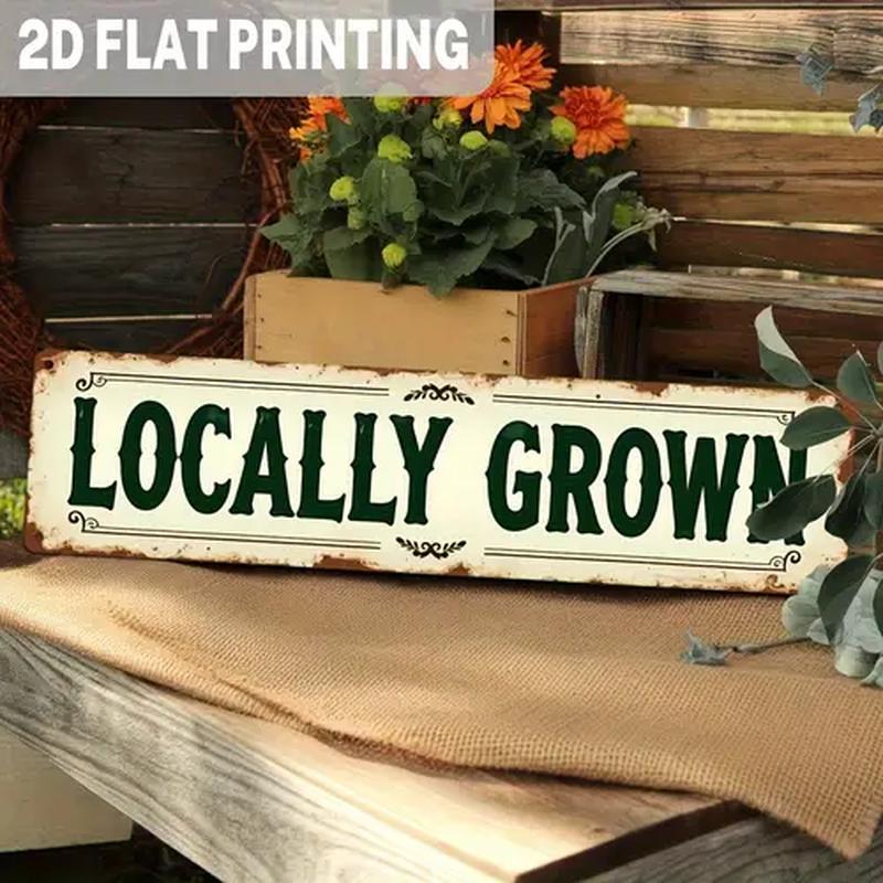 2D Flat - 【2D Flat】 2D Flat - [2D Flat] 2D Flat, 1pc, Wooden Print, Country Style Design, Text Reads "This Vintage Farmhouse Decor Is Perfect for Courtyard, Door, Bathroom, Cafe, Bar And Home Decoration