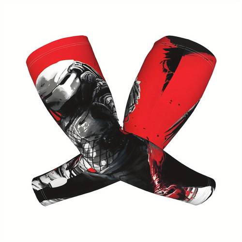 hunters moon cooling arm sleeves with half finger gloves long sleeve unisex gloves