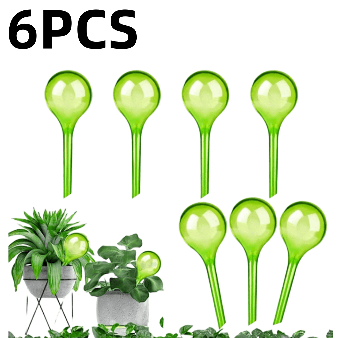 E-shop 6/9-teiliges automatisches Tropfkugel-Set - Faulbares Bewässerungswerkzeug, langfristiges Tropfkopf-System für Pflanzen und Blumen, geeignet für