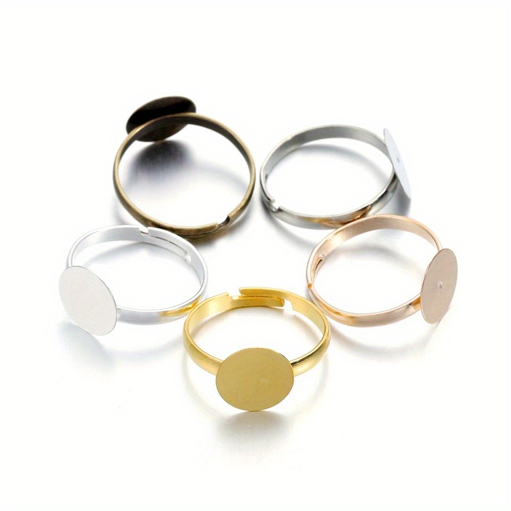 30pcs Round Disc Ring Holder Adjustable Ring Holder Supplies