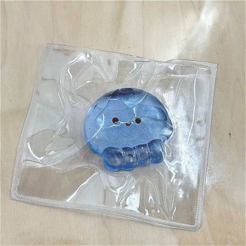Image of 1pc Taba Jellyfish, Fidget Toys For, Anxiety&relaxation|perfect Desk Accessory, Fillers, Classroom Prizes, Holiday Party Activity Gift Supplies For Easter Halloween Thanksgiving