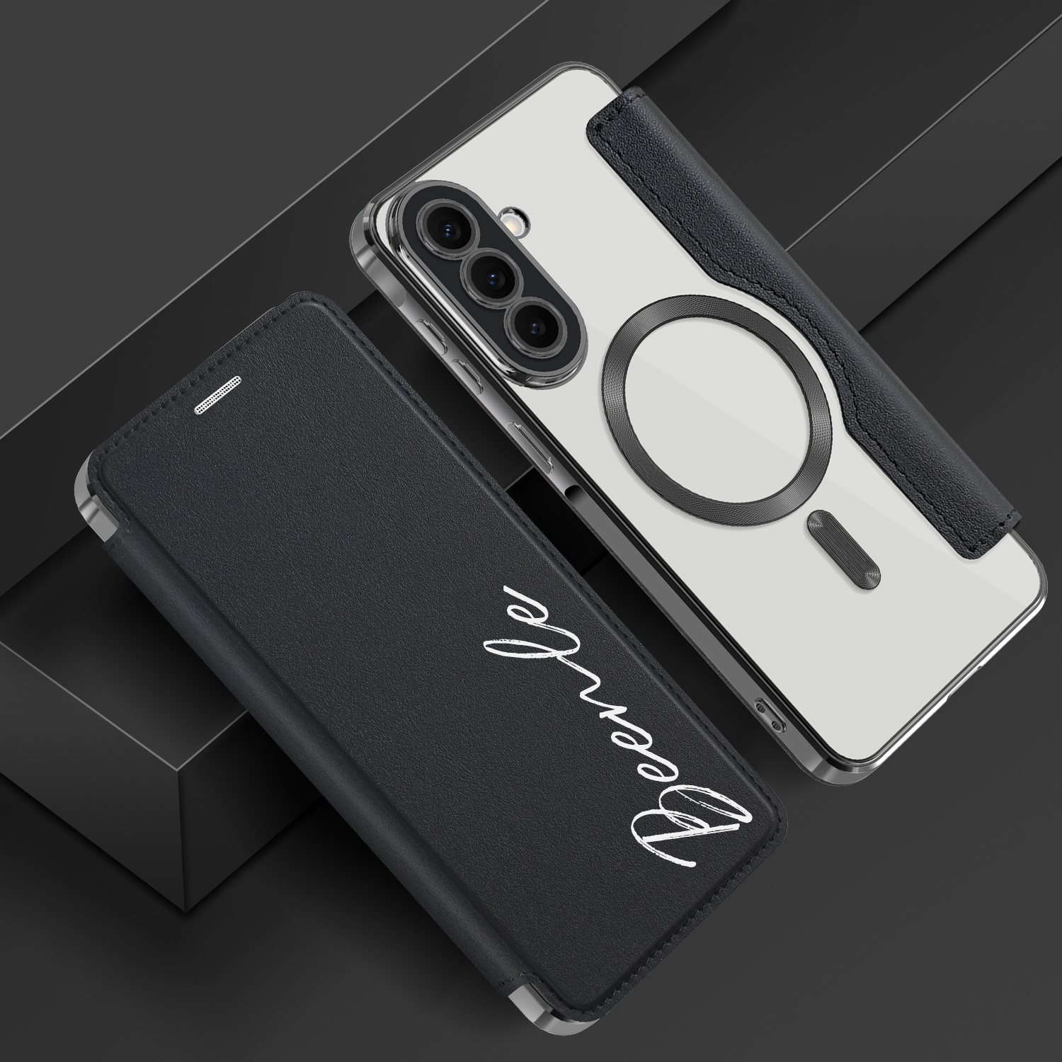 TEMU Phone Case: Newly Upgraded Light Luxury Business Anti-drop Synthetic Leather Texture Flip Synthetic Leather Phone Case, Suitable For Galaxy A57,