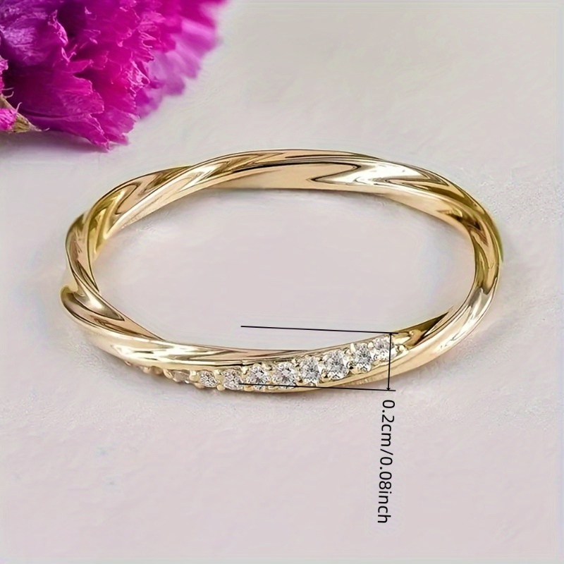 Classic Simple Inlay Synthetic Zirconia Thin Rings for Women Daily Casual Party Rings Fashion Engagement Proposal Rings Jewelry
