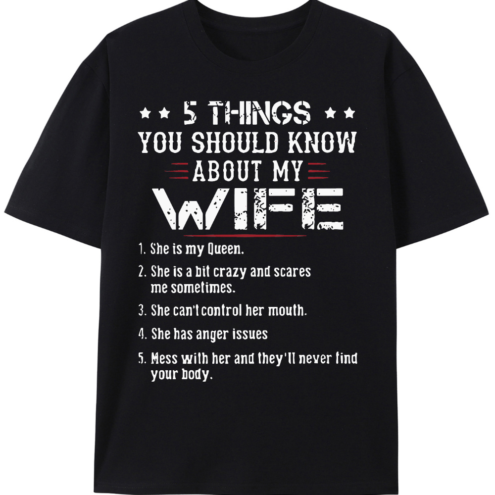 

'5 My ' Graphic Tee - T- , Fit & - For Husband