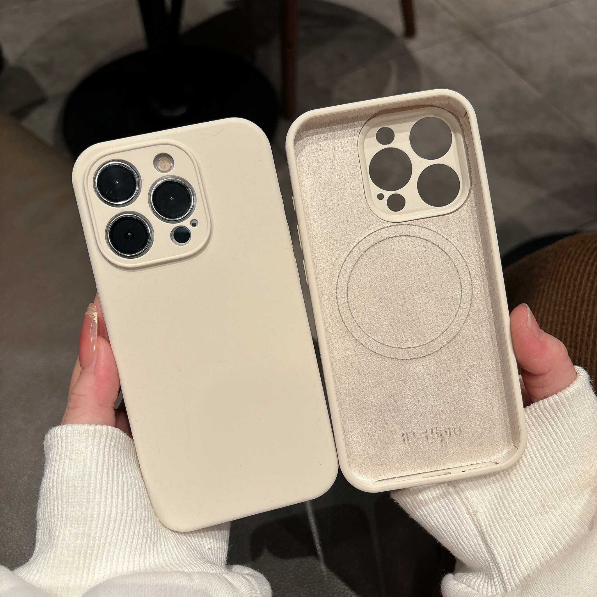 TEMU Phone Case - Neutral Fine-hole Inner Magnetic Suitable 15 Pro Protective Cover, 16 Pro Phone, 13 Pro Anti-drop, 14 Pro