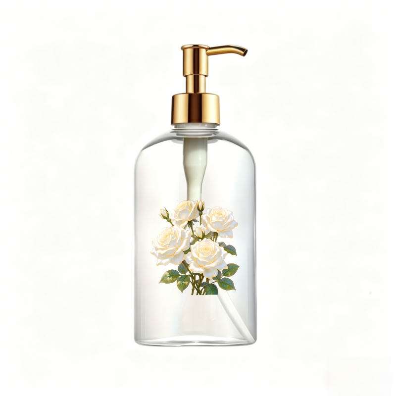 TEMU 1pc Refillable Plastic Soap Dispenser, Countertop Lotion Bottle, Bathroom Soap And Lotion Dispenser Kit For Bathroom Accessories Decoration.