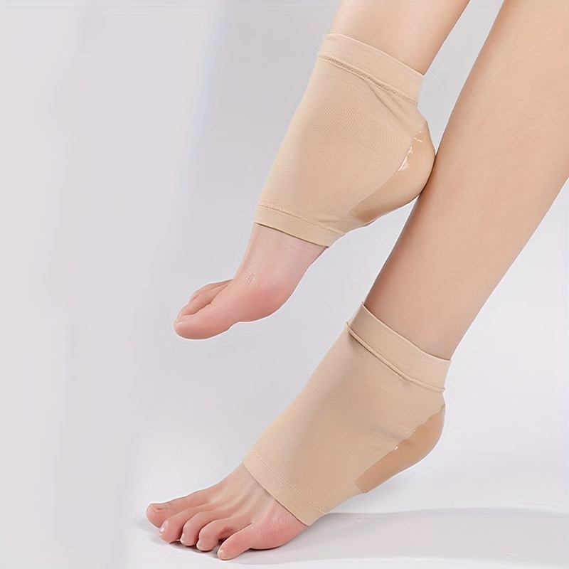2-Pair Unisex Heel Socks for Moisturizing and Foot Care