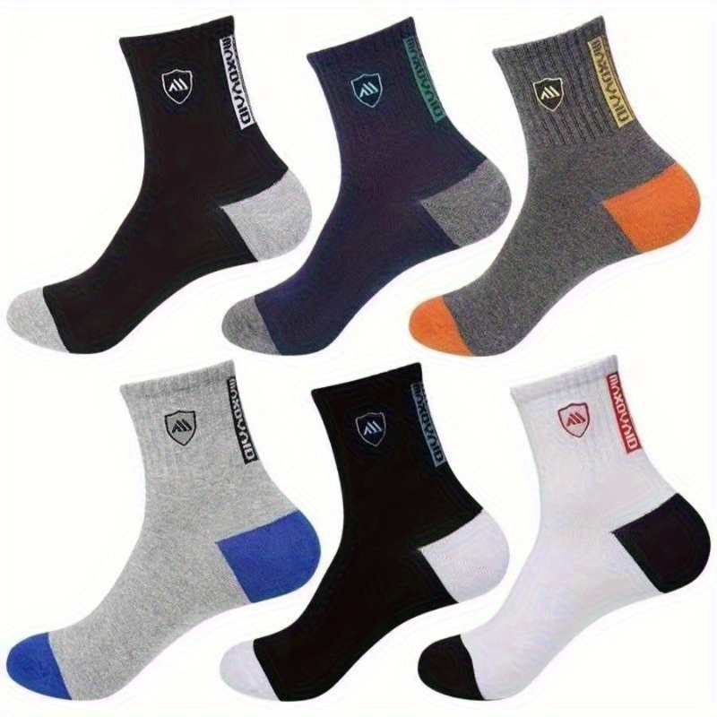 TEMU 5/7/11 Pairs Of Sports Mid Tube Men's Socks, Shield, Anti Odor, Autumn And Winter Short Socks, Winter Long Tube, Breathable And Practical