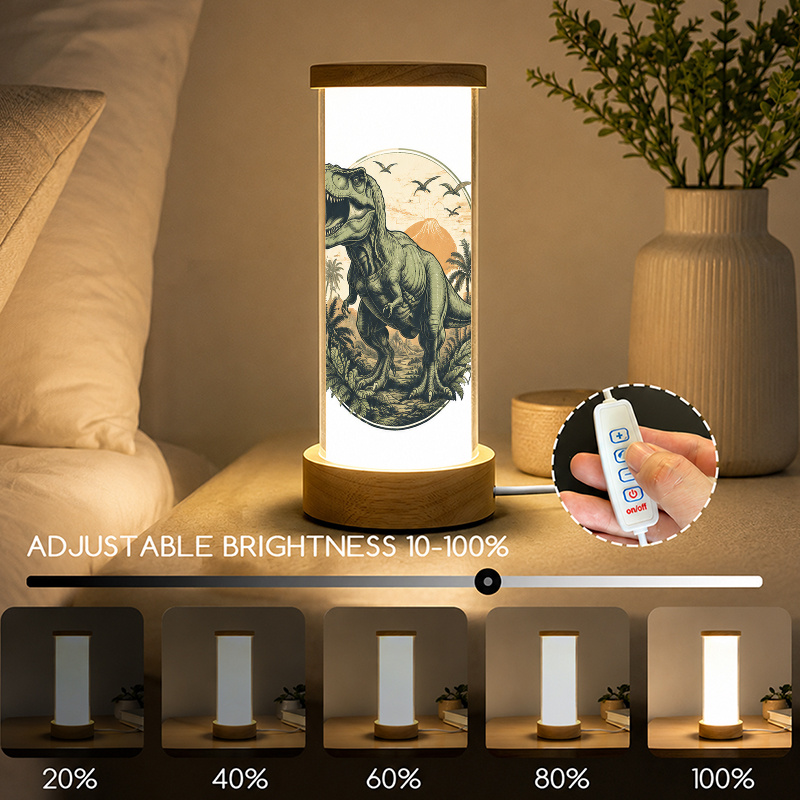 Home Office Desk Lamp with Prehistoric Tyrannosaurus Rex Design
