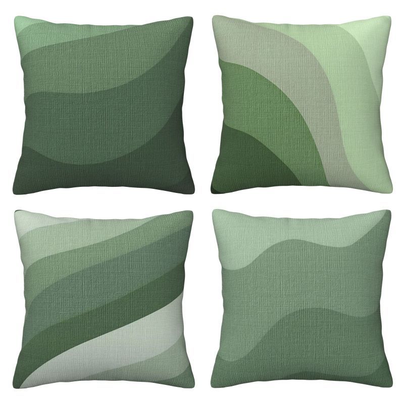 

4pcs Abstract Throw Pillow Covers (16x16, 18x18, 20x20 Inches), Geometric Line Cushion Covers For Sofa Couch Home Decor, Room Decor, Office Decor, Living Room Decor, , Single-sided Design (no Pillow )