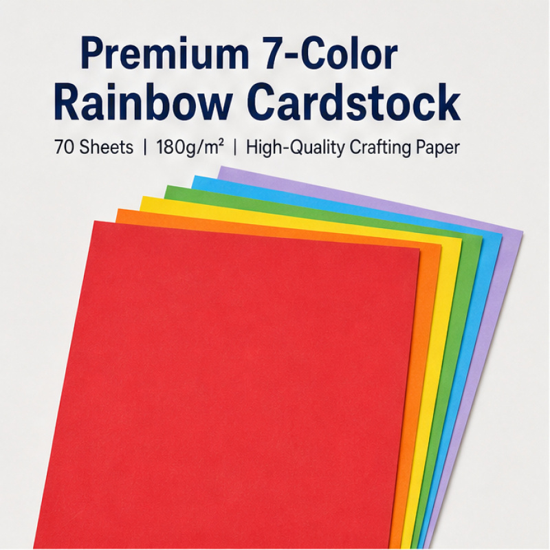 TEMU 70 Feuilles de Papier Cartonné Coloré, 7 , Papier Épais 180 g/m², 10 x 10 cm (3,94 x 3,94 po), Loisirs Créatifs, Origami, Fabrication de Cartes,