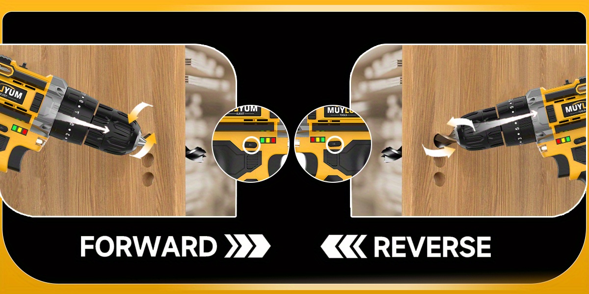 20V draadloze boorset met 3/8-inch sleutelloze klem, 18+3 schakelaar, 45Nm koppel, 2 snelheden, werklicht, 2.0AH batterij, snelle oplader - compact en veelzijdig voor doe-het-zelf, professionals