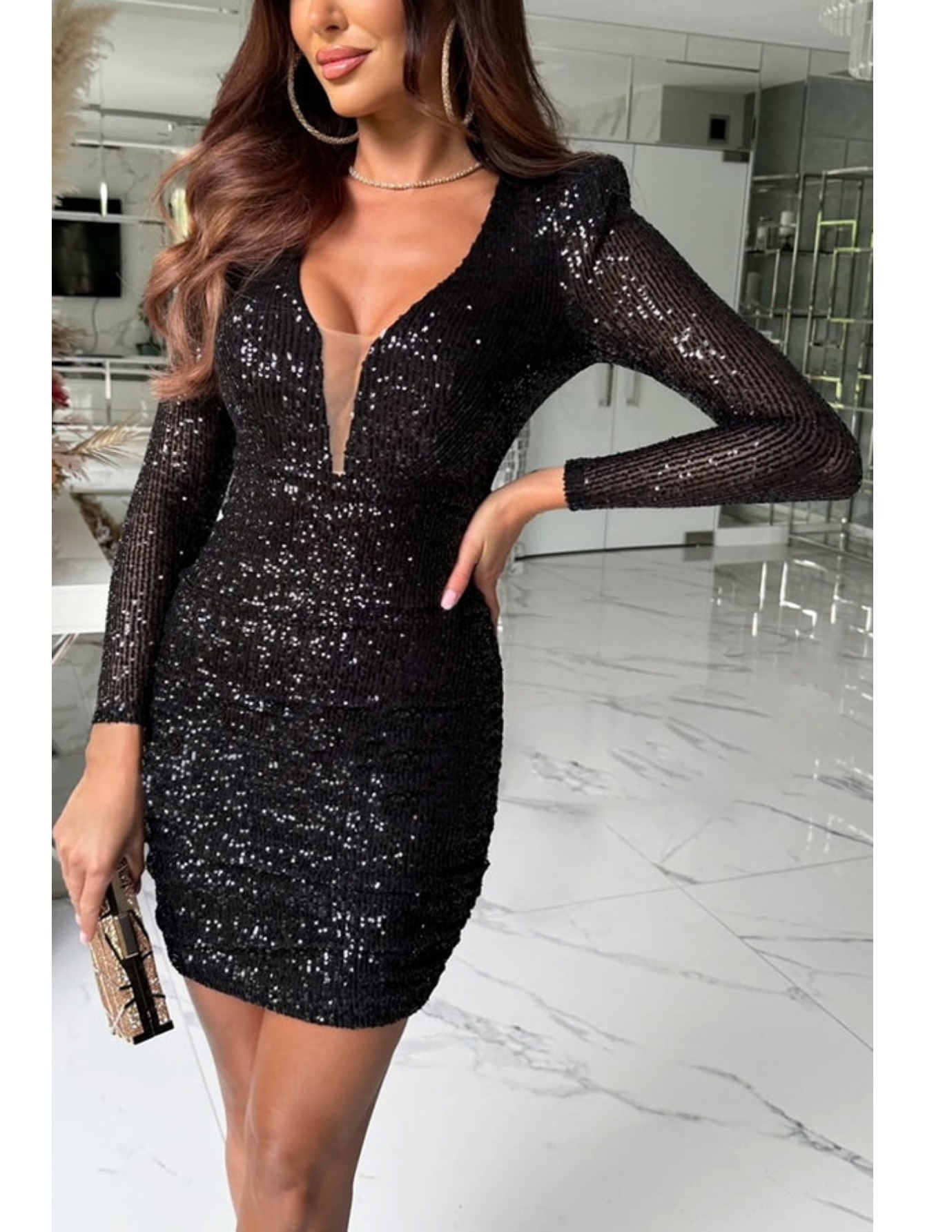 sequin dresses sold on Temu United States