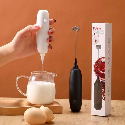 small coffee mixer handheld milk frother cordless electric milk frother suitable for office portable milk requires aa batteries 2 not included