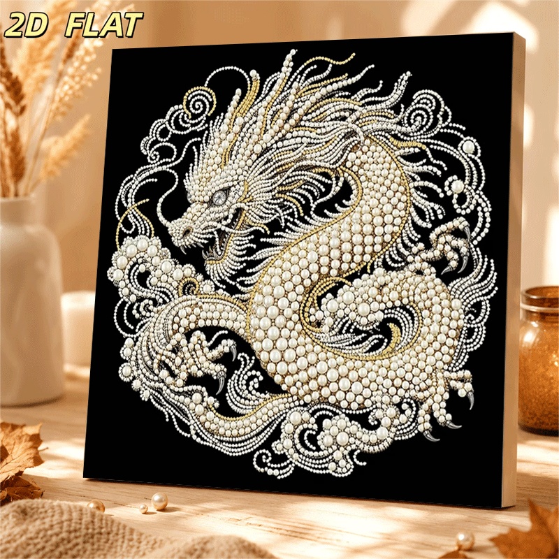 TEMU 2dflat Pearl Painting Set Features A 20x20cm Unframed Handcrafted Pearl Mosaic Artwork Decorating Bedrooms Art To Living Room Walls Or As A