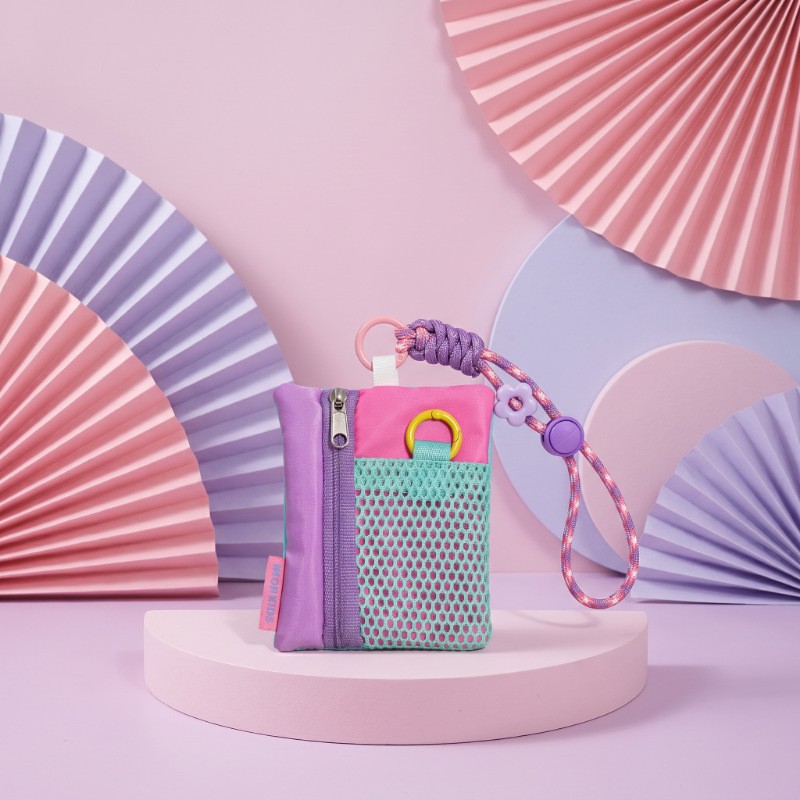 TEMU Ciondolo Mini Portamonete Intrecciato , Cordino Portachiavi e , Ciondolo Porta Rossetto e Monete, Accessorio Versatile di Tendenza di Valore