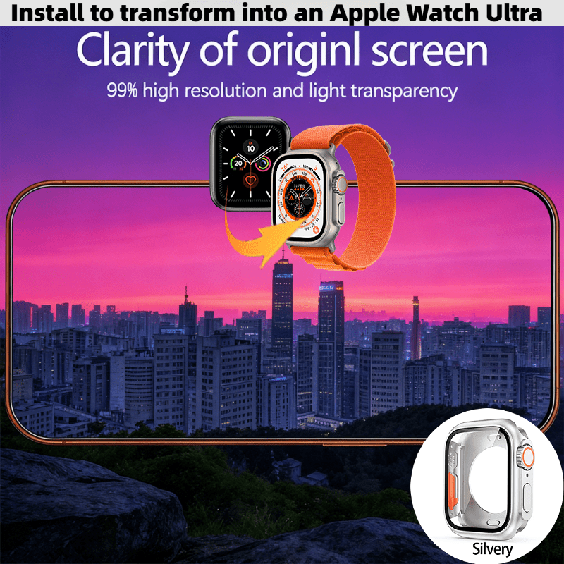 TEMU Super Protezione e Custodia in Vetro Adatta per Apple Watch 11 10 45Mm 41Mm 44Mm 40Mm Iwatch S10 42Mm 46Mm Custodia in pz Regalo Festival