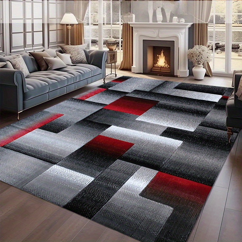 TEMU 1pc Of A Decorative Rectangular Mat In Nordic Style, Featuring A Washable , Suitable For Use Sofas, Beds, Kitchens, Playrooms, And Entrances; Ideal For Christmas