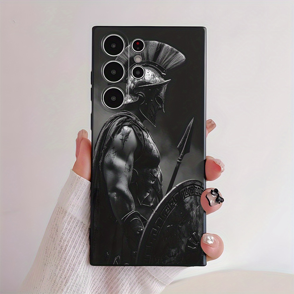 TEMU Phone Case: Armor Black Phone Case For Galaxy S25/s25 Ultra/s25 Plus/s24 Ultra/s24 Plus/s24/s24 Fe/s23 Ultra/s23/s23 Fe/s23+/s22