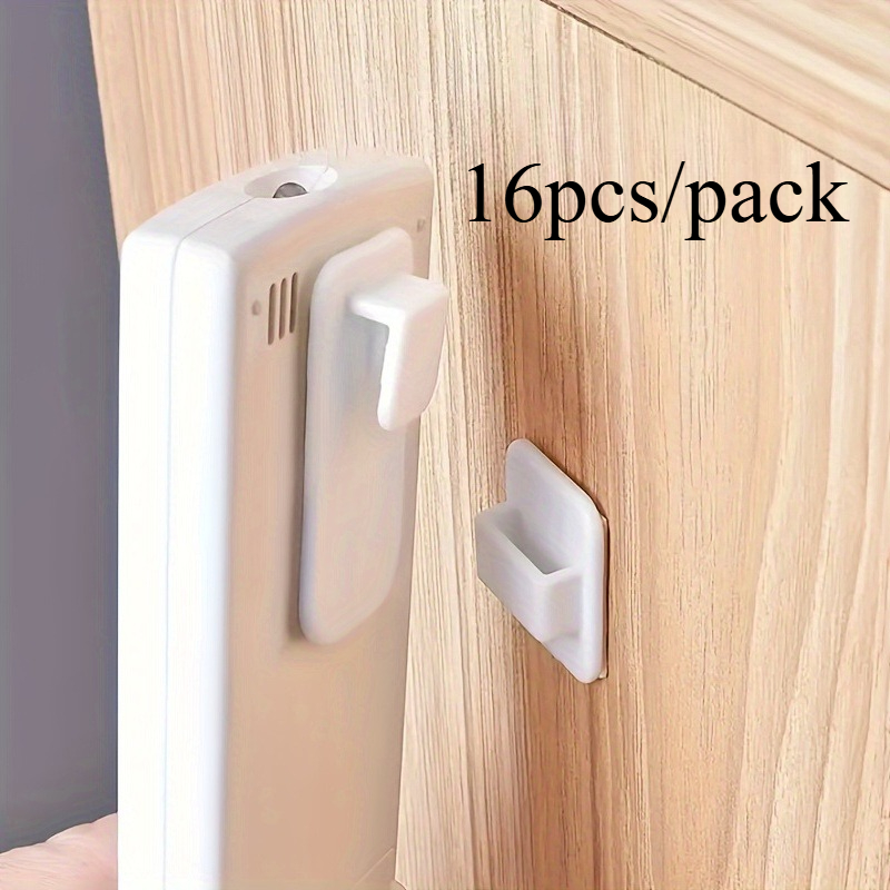 TEMU A 16pcs (8 Pairs) Set Of Multifunctional Adhesive Hooks, Designed Specifically For Remote Controls. Feature A Strong Adhesive That Requires No