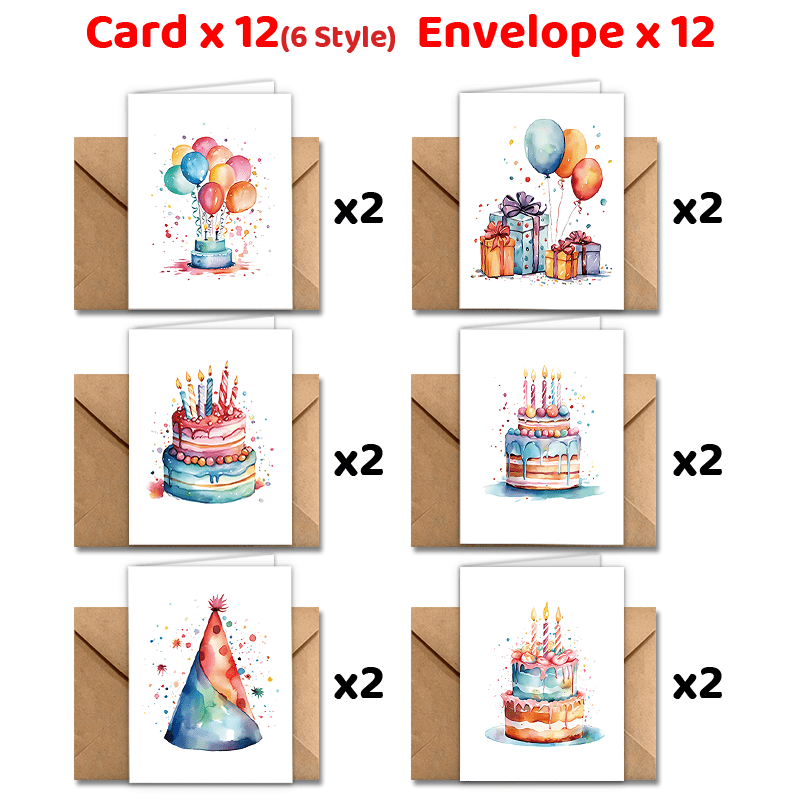 

24pcs Greeting Envelopes - For , Yous &