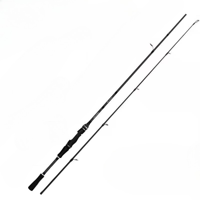 TEMU 180cm/ 70.86inch Black And Golden Lure Rod - Carbon Wrapped, Foldable, Medium-fast Adjustment, Lightweight - Perfect Gift For Outdoor Fishing
