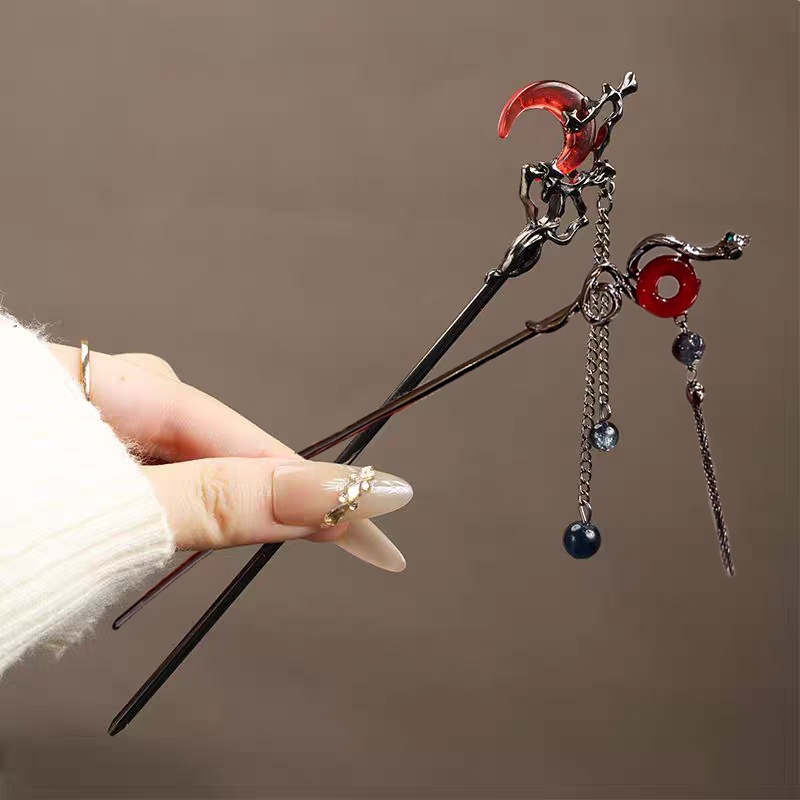 Vintage Chinese Style Classic Hanfu Accessories Hair Stick Hair Fork Hair Chopsticks Metal Hairpin – Buy The Best Products In The Online Store - Foto 7