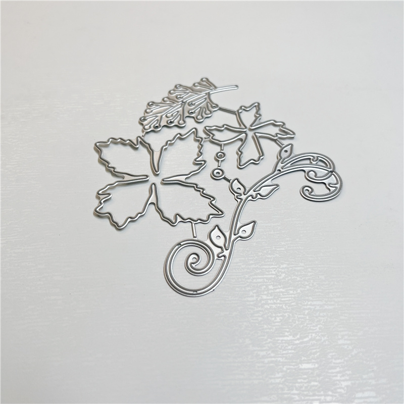 TEMU 1pc Creative Christmas French 3d Poinsettia Winter Metal Cutting Die, Suitable For Scrapbooking Crafts, Embossing Templates, And Making Handmade