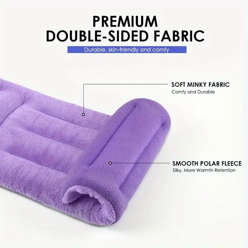 microwave heating pad 8 x 18 microwavable heat pads for neck shoulder back knee period rice heat pack hot cold compress reusable portable purple, hot compress for , ergonomic support, , microwavable material, durable fabric, therapeutic pad tool, hot compress device, women , discomfort Product details 2