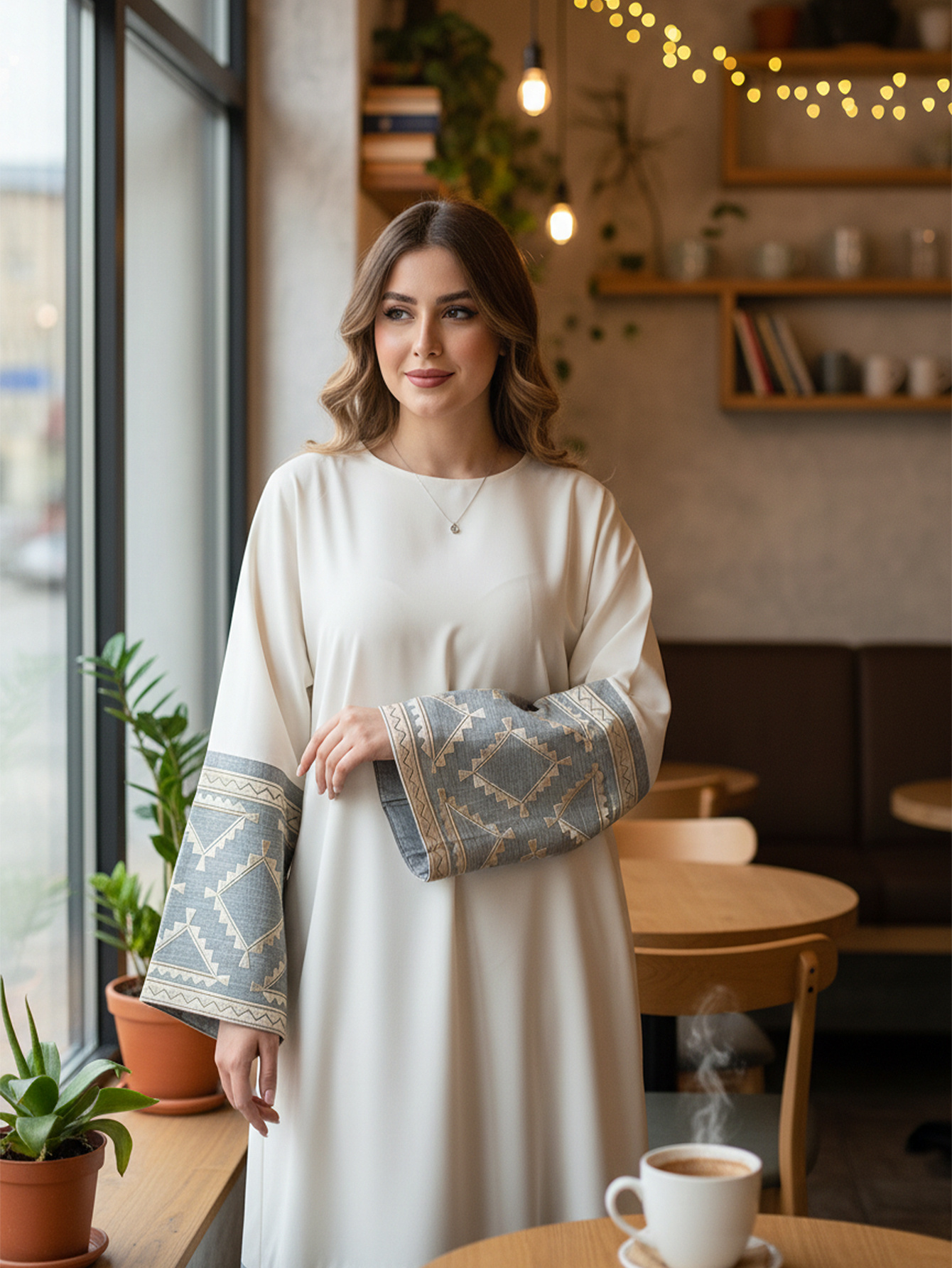linen abaya sold on Temu United States
