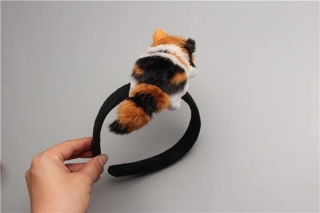cute cat shaped hair clips adorable animal hair accessories for halloween christmas durable fabric   hair bands with   design no power needed   costume parties themed events cat accessories costume party accessories whimsical hairpiece soft texture accessory Product details 4