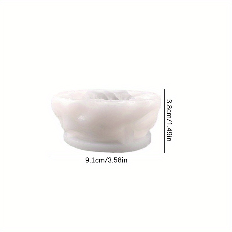 TEMU Stampo in Silicone per Gioielli Fai da Te, 1pz Stampo a Forma per Candele, Stampo in Silicone 3D con Design per Candele Fai da Te, Minimalista ,