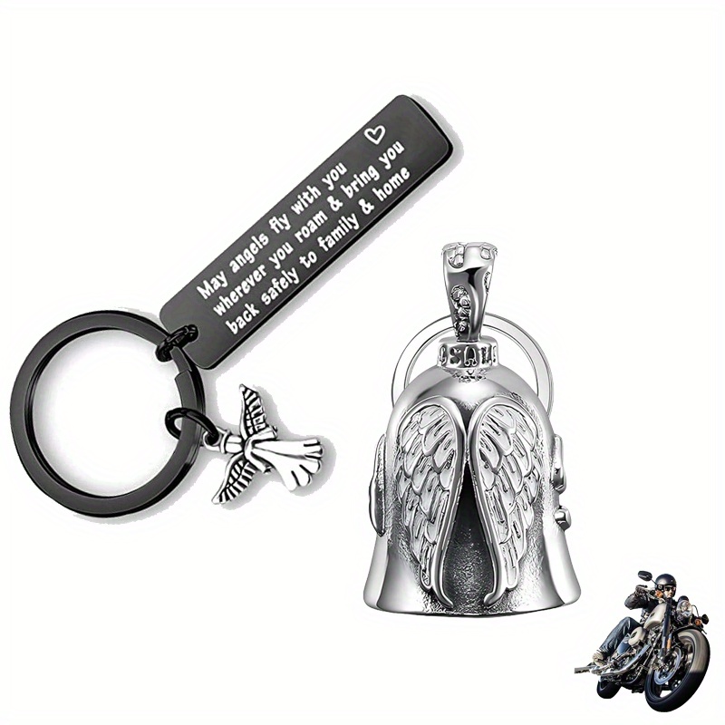 1pc Alloy Guardian Keychain With A - To Safety | Durable Stainless Steel | Suitable For Car Keychains, Backpack Pendants | Gifts For | Father's Day Gift