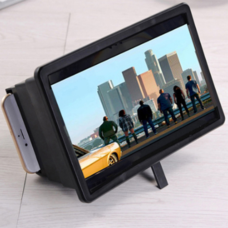 Portable 3d Video Magnifier Suitable For Phone/tablet Screens - Smartphone Magnifying Glass With Screen Amplifier, Compatible For / Devices, For, Office, For Reading, For Presentations