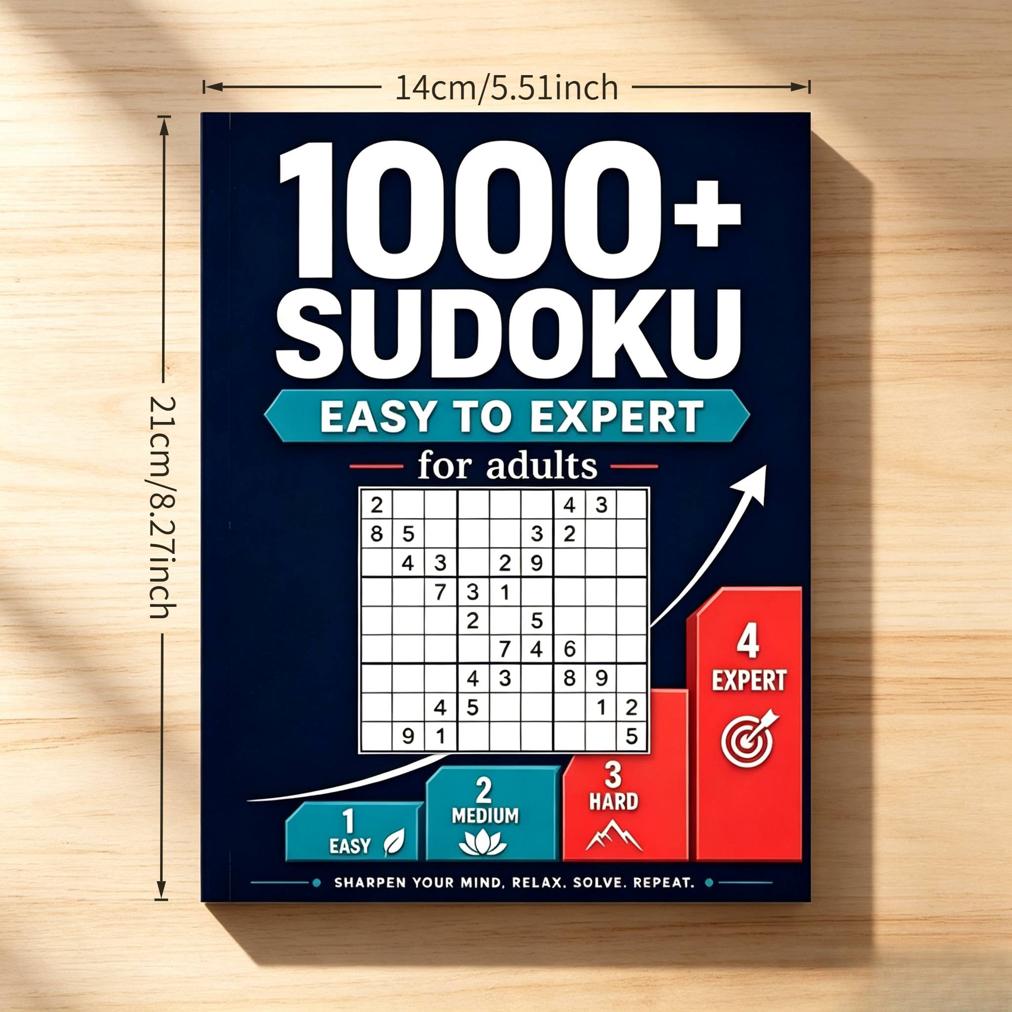 Easy-to-play Solitaire Game for Seniors, Brain-training Puzzle Book
