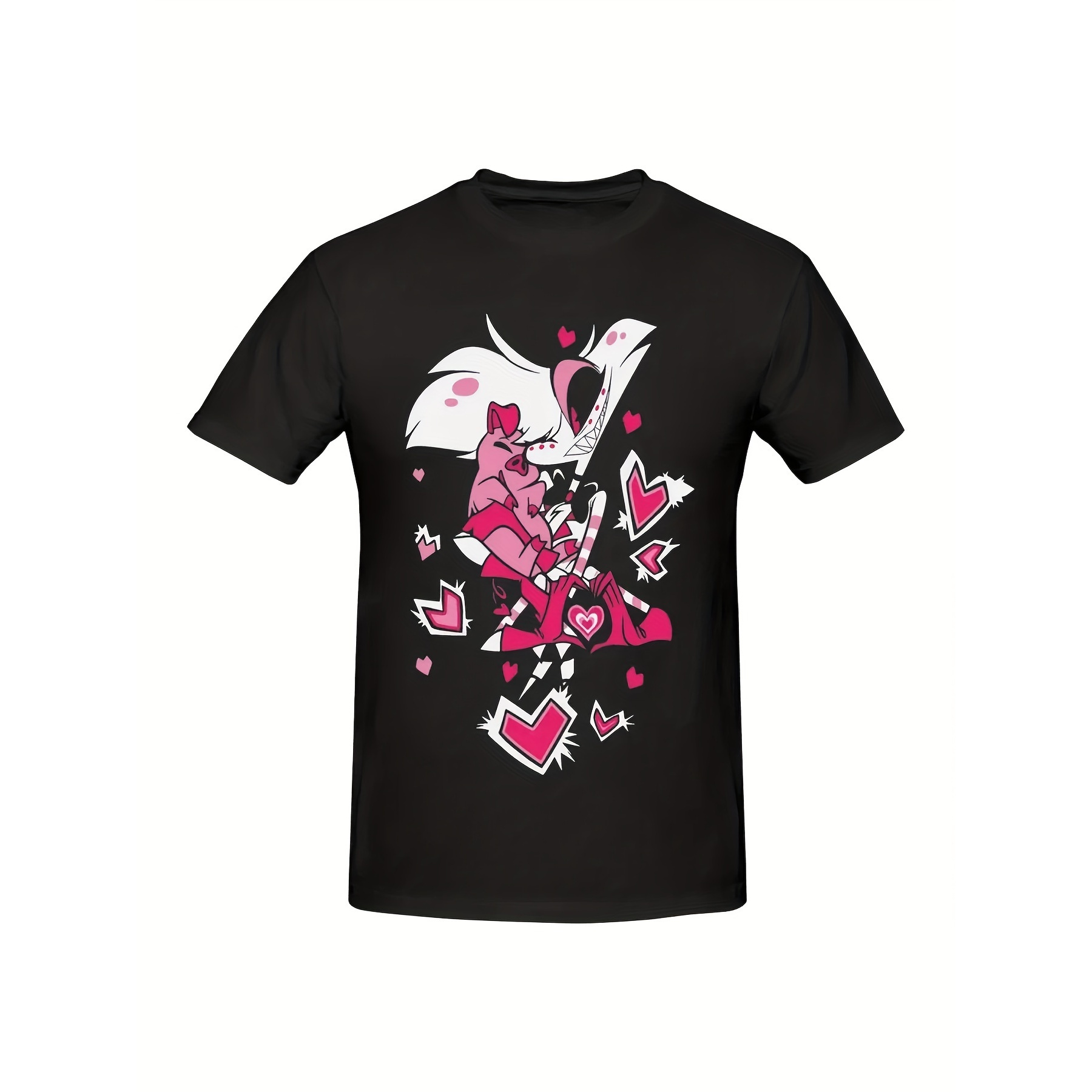

Hazbins Graphic Tee, 100% , Regular Fit, , Non-stretch , , T- Printed For Adults,