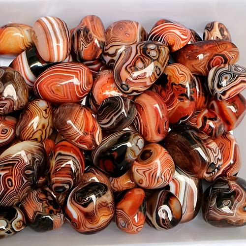 100g natural agate stones tumbled and polished multi pattern striped texture ideal for home decoration flower pots aquariums and jewelry gift for friends and valentines day