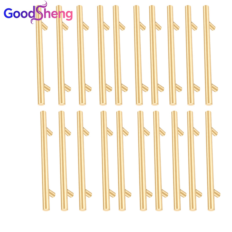 TEMU Goodsheng 20 pezzi Maniglie Dorate in Acciaio per Armadietti - Maniglie per Mobili, Maniglie per Porte di Armadi per Cucina, Armadi, Guardaroba,