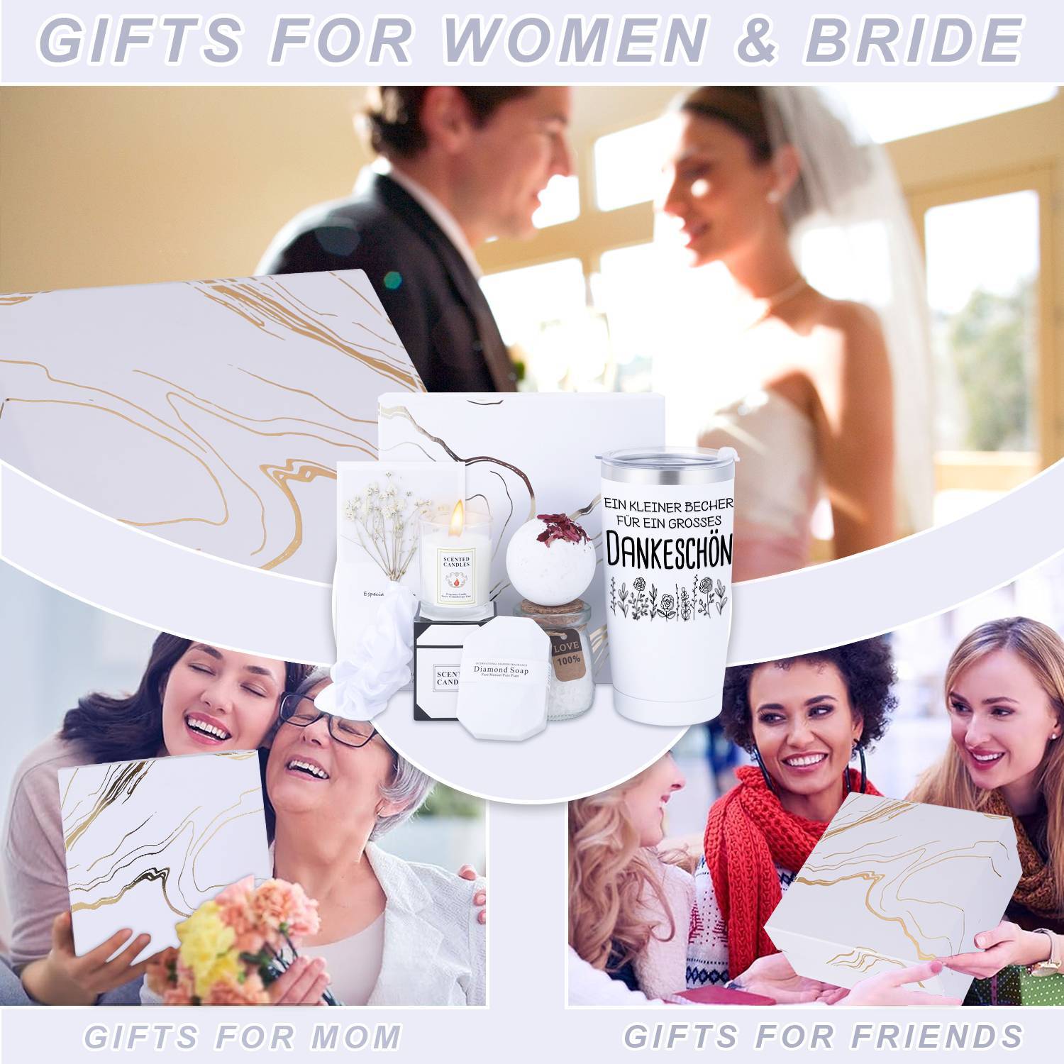 8 komada Sretna Mirovinska Tematska Košara za Žene, Rođendanski Poklon Set, Višenamjenske Pakiranje Za Žurku, Spa Poklon Kutija za Najbolju Prijateljicu i Sestru, Poklon za Njegovanje Samopomoći za Djevojku, Suprugu ili Majku